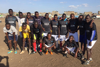 Football team at Jacaranda grounds donholm